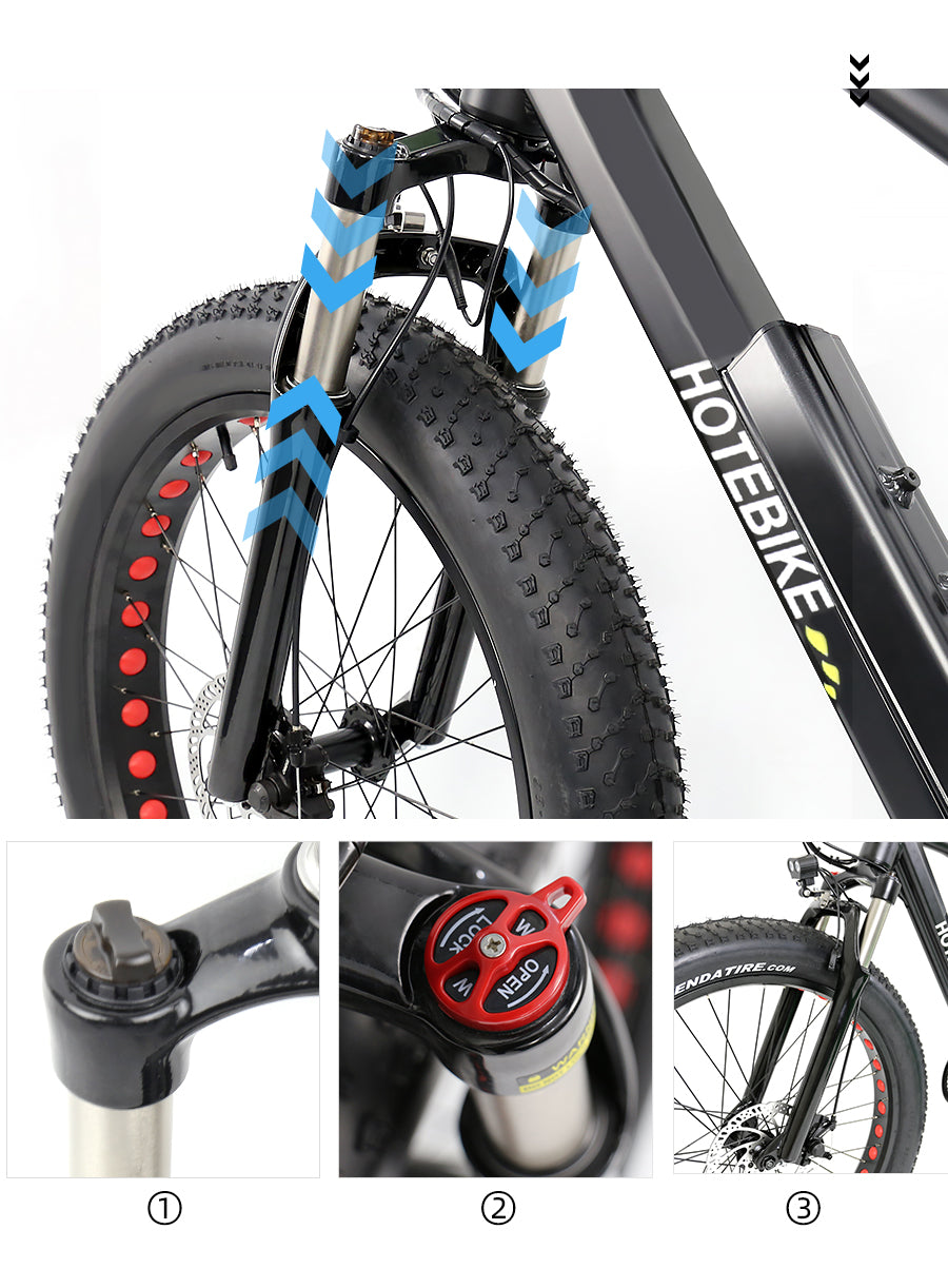 Fat tire 26 inch ebike-model: A6AH26F - Fedeli Ebikes