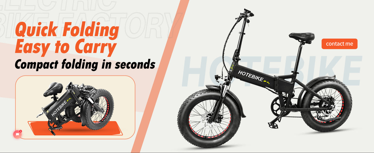 C20 Fat Tire Folding E-Bike – Rugged Power Meets Portability