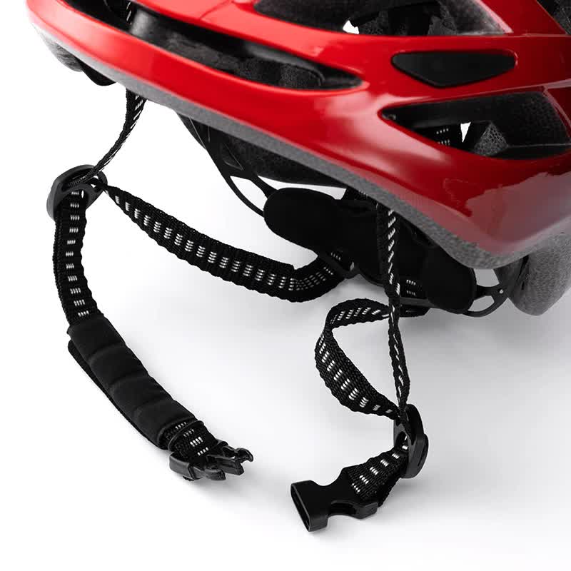 Red And Black Gradient Lightweight Adult Bicycle Helmet - Adjustable Fit Road & Mountain Bike Safety Headgear (57-62cm)