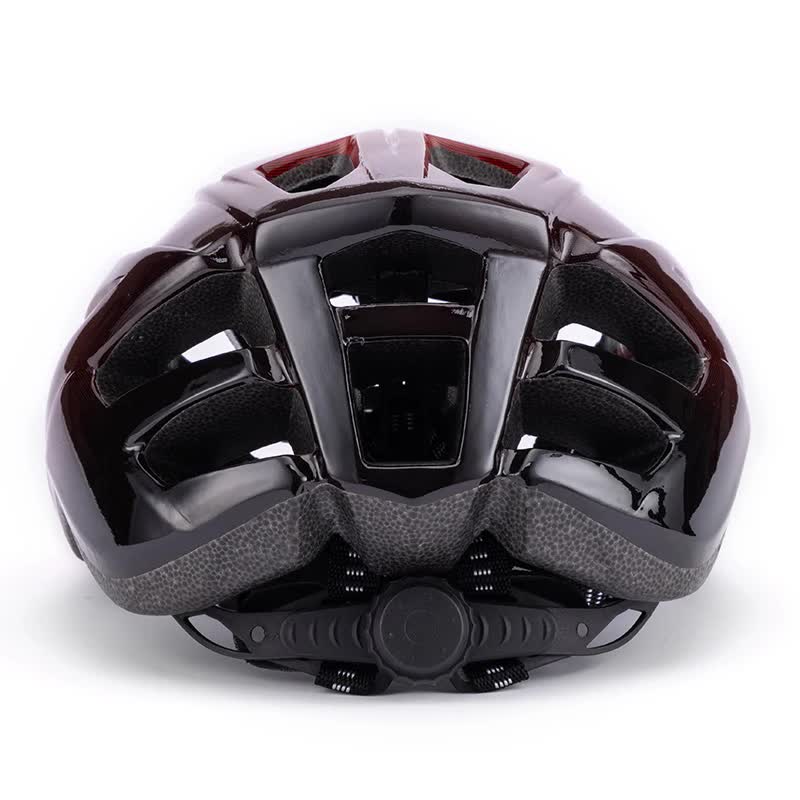 Red And Black Gradient Lightweight Adult Bicycle Helmet - Adjustable Fit Road & Mountain Bike Safety Headgear (57-62cm)