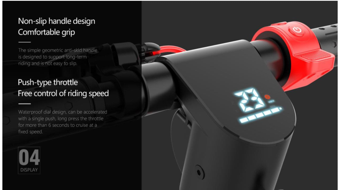 Folding e-scooter for adult model X8-350w with removable lithium battery - Fedeli Ebikes