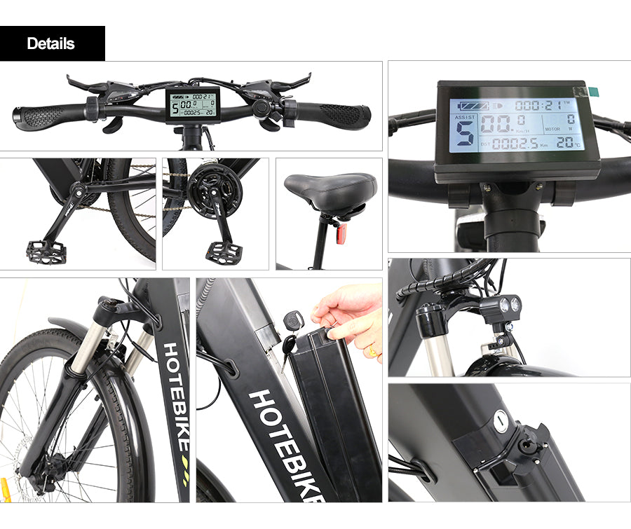 Traditional City Slicker Step-Through E-Bike – Model A5AH26: Ride in Style and Comfort