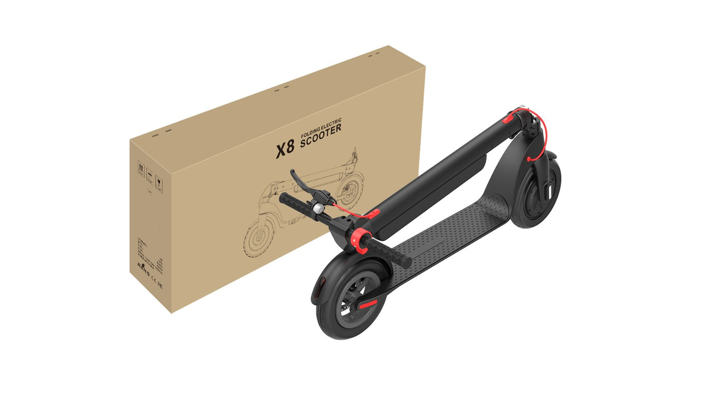 Folding e-scooter for adult model X8-350w with removable lithium battery - Fedeli Ebikes