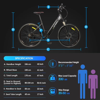 Traditional City Slicker Step through e-bike-model: A5AH26 - Fedeli Ebikes