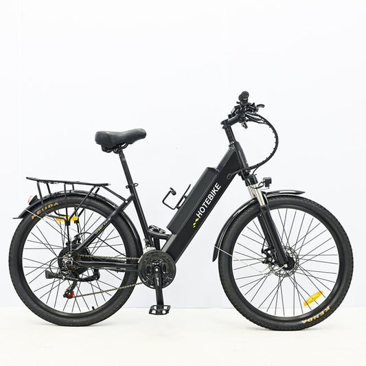 Traditional City Slicker Step-Through E-Bike – Model A5AH26: Ride in Style and Comfort