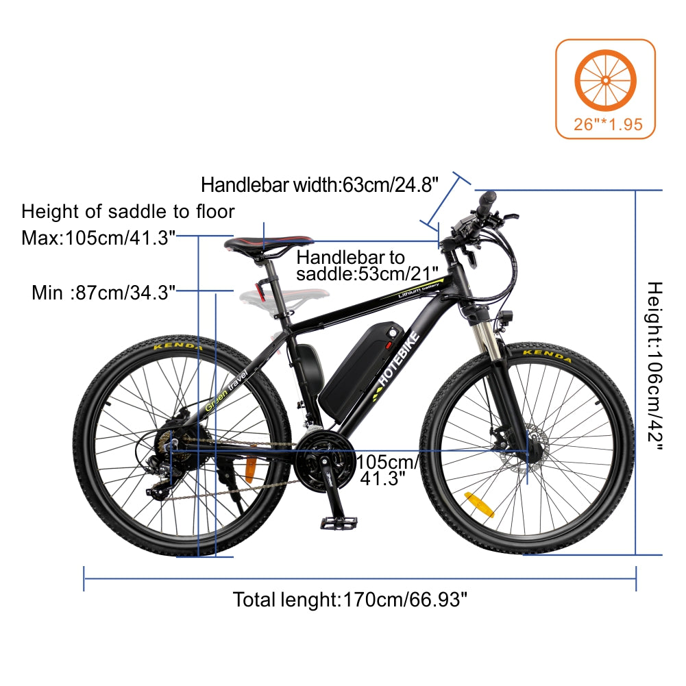Experience speed like never before with the A6AD26 electric bike! 48v 500w - Fedeli Ebikes