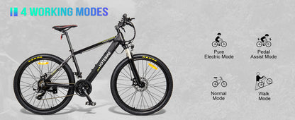 Experience Peak Performance with the A6AH26 Versatile Rear Motor Mountain E-bike