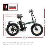 Everfit 20 Inch Folding Electric Bike Urban City Bicycle eBike Rechargeable - Fedeli Ebikes