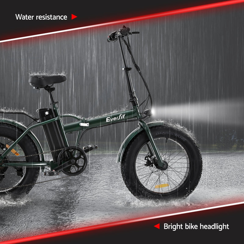 Everfit 20 Inch Folding Electric Bike Urban City Bicycle eBike Rechargeable - Fedeli Ebikes