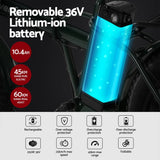 Everfit 20 Inch Folding Electric Bike Urban City Bicycle eBike Rechargeable - Fedeli Ebikes