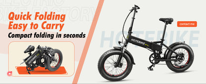 C20 Fat Tire Folding E-Bike – Rugged Power Meets Portability