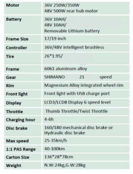 Ultra-Light Carbon Fiber road E-bike only 22kg – Model A6CB26M