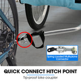 TAG-ALONG Pet & Cargo Jogger Bike Trailer, Pull Behind Bicycle Trailer Carrier Stroller, Blue - Fedeli Ebikes