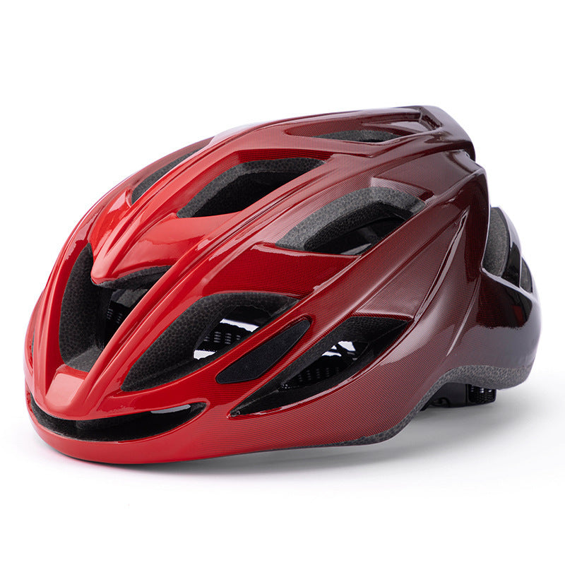 Red And Black Gradient Lightweight Adult Bicycle Helmet - Adjustable Fit Road & Mountain Bike Safety Headgear (57-62cm) - Fedeli Ebikes