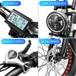 HOTEBIKE S731M – 20" Folding Fat Tire Electric Bike