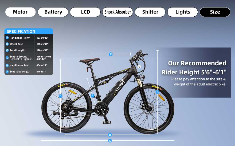 Full suspension mountain e-bike-model: A6AH27.5-S - Fedeli Ebikes