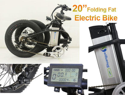 Folding fat tyre e-bike-model: A7AM20 - Fedeli Ebikes