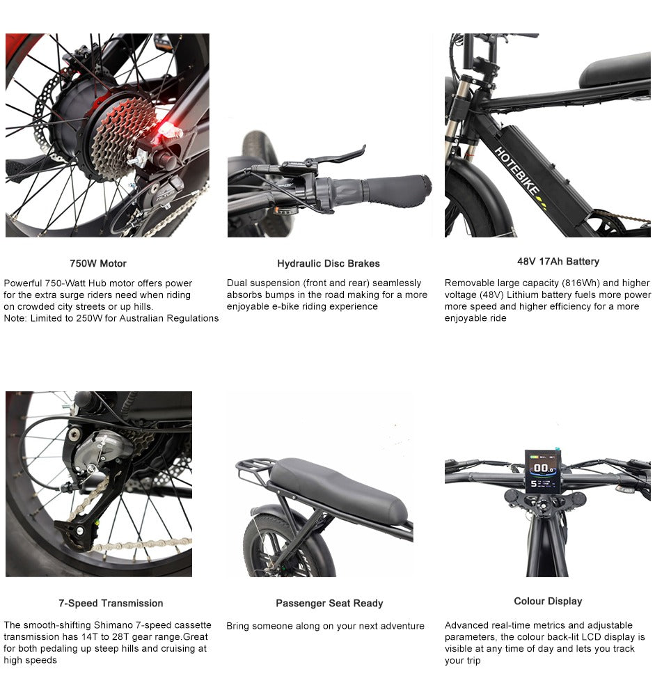 Powerful Performance Adapt to All terrain Fat tyre road ebike 20 inch-Model S731 - Fedeli Ebikes