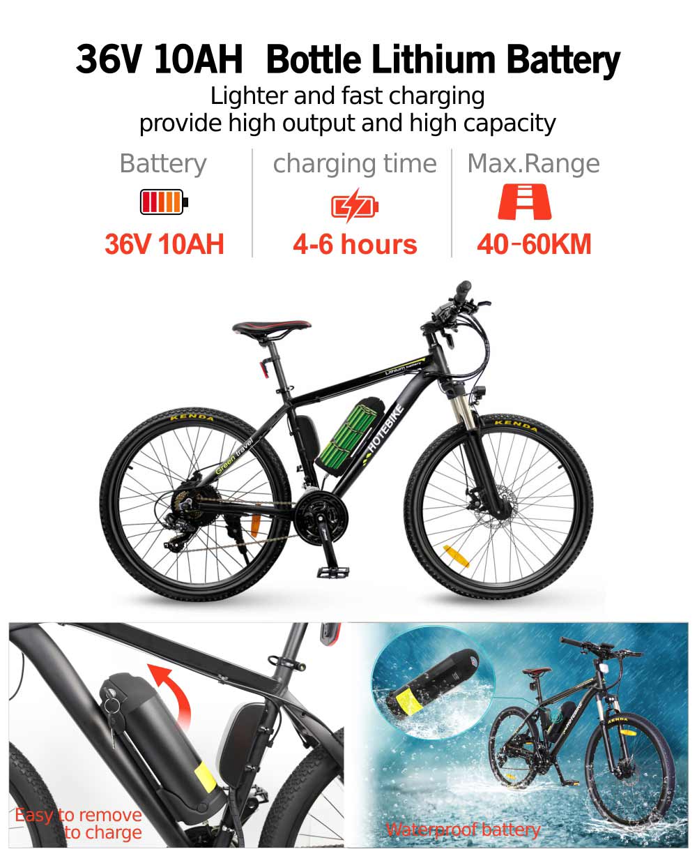 Mountain E-bike power, style, and efficiency in One Ride, rear hub motor-model: A6AB26 - Fedeli Ebikes