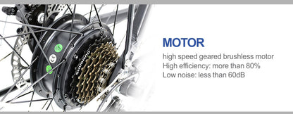 Mountain E-bike power, style, and efficiency in One Ride, rear hub motor-model: A6AB26 - Fedeli Ebikes