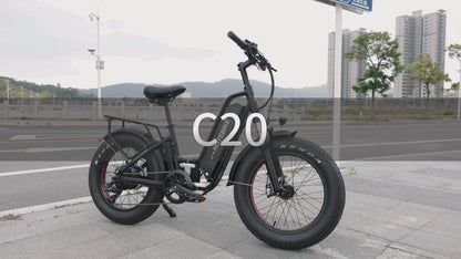 C20 Fat Tire Folding E-Bike – Rugged Power Meets Portability