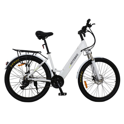 Traditional City Slicker Step-Through E-Bike – Model A5AH26: Ride in Style and Comfort